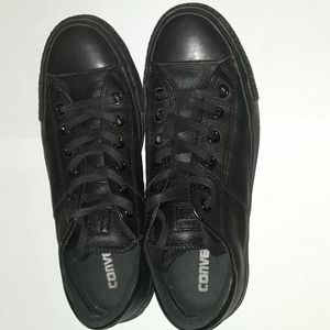 Black Leather Converse